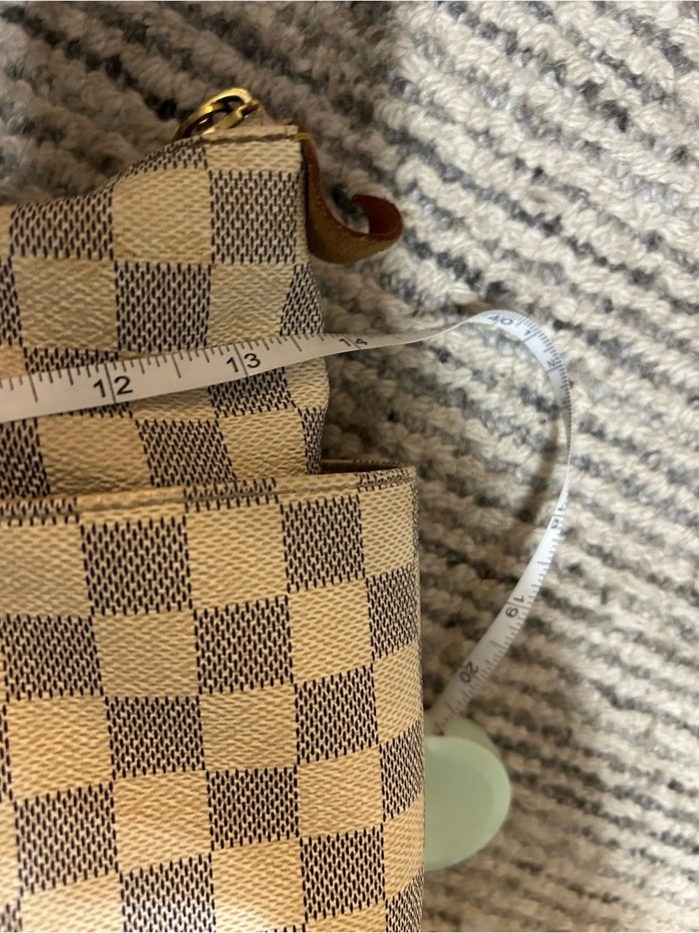 Louis Vuitton Totally PM Tote Bag Canvas Damier Azur Shoulder Bag